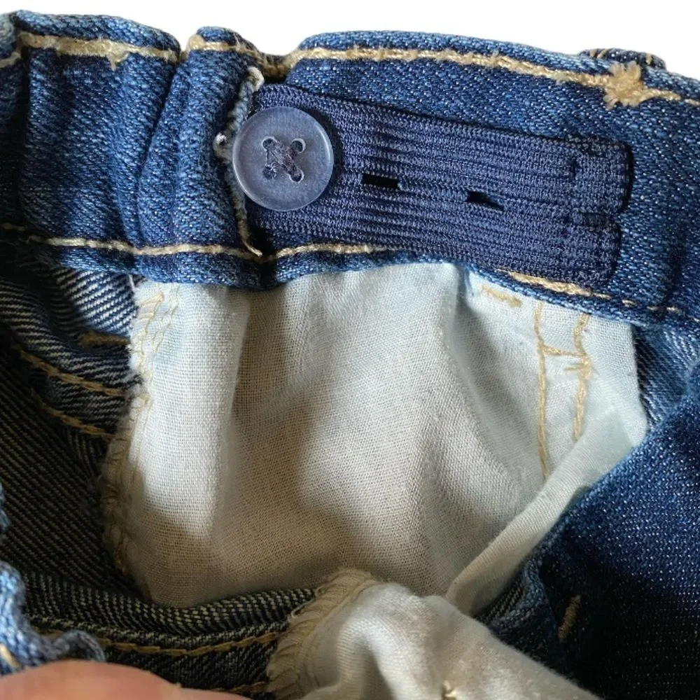 The Children's Place Toddler Girls Denim Shortie Shorts Size 12-18 M Mid Wash